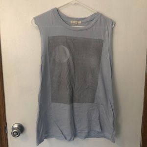 TRULY MADLY DEEPLY Moon Graphic Muscle Tee